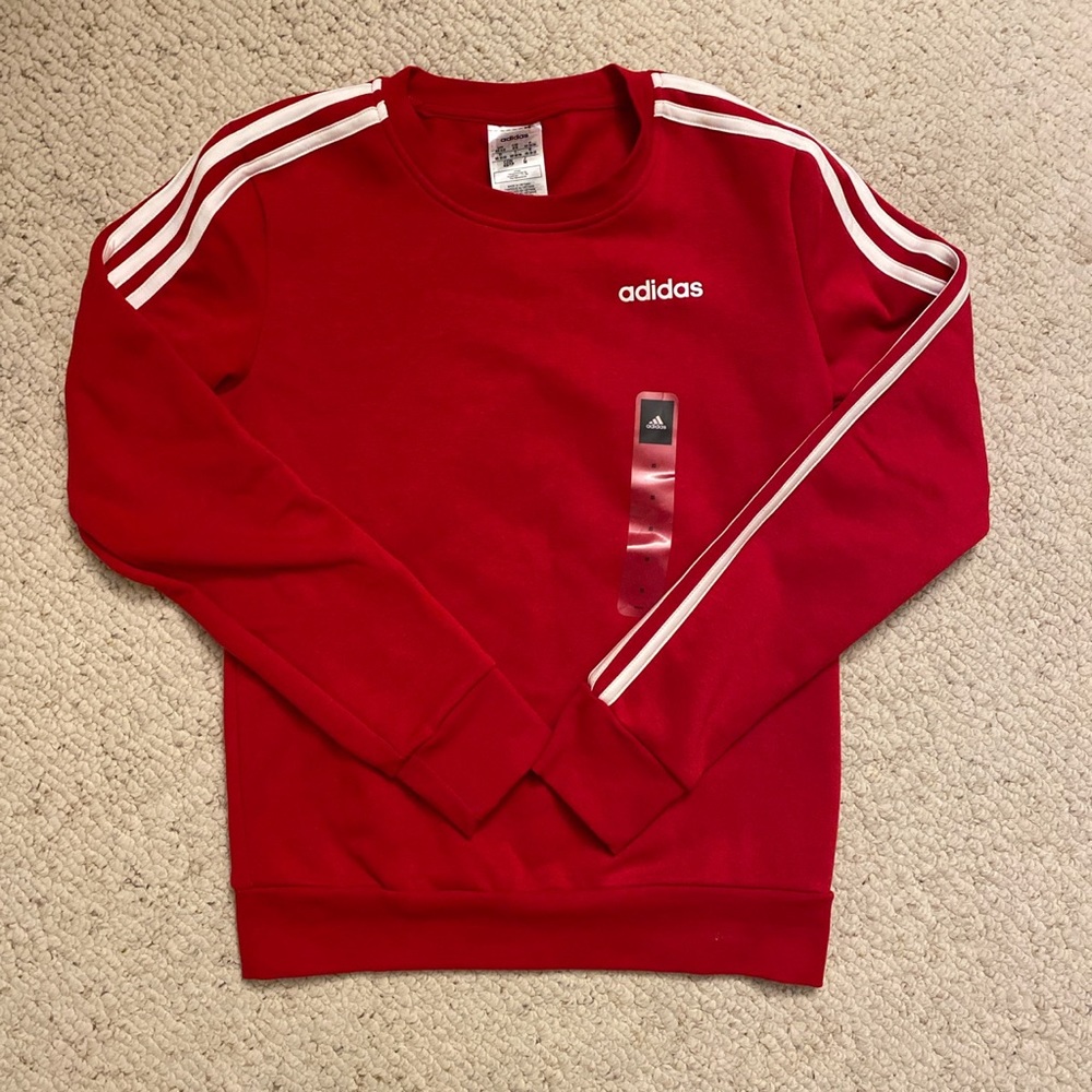 Red Adidas sweatshirt
